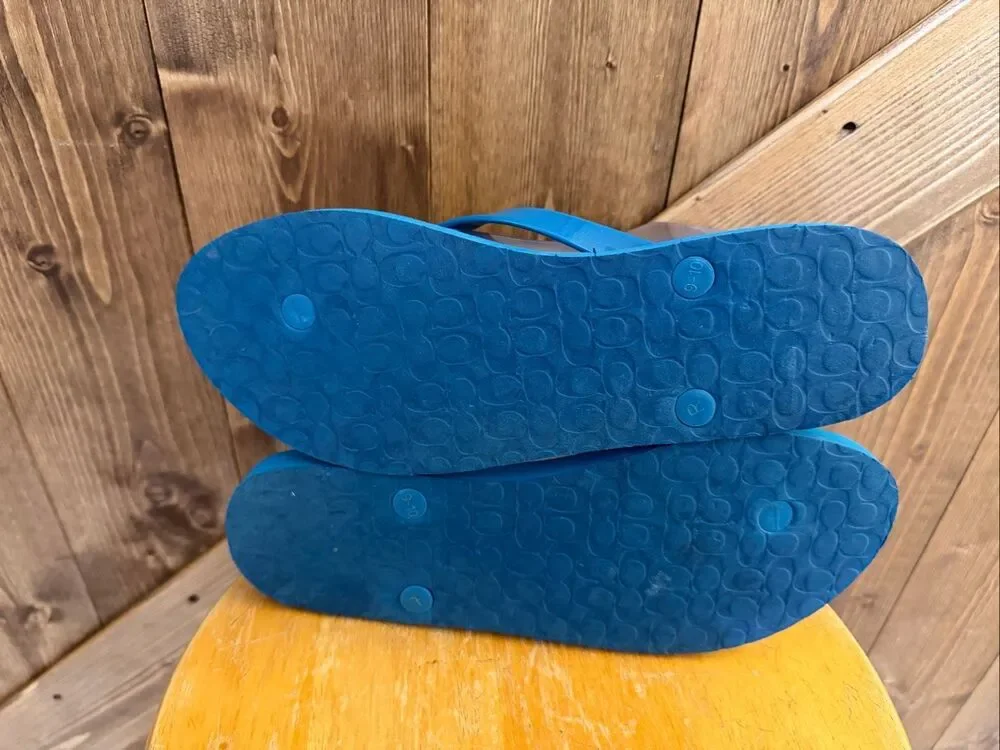 Coach blue flip